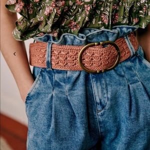 Sezane fetiche raffia belt sold out online